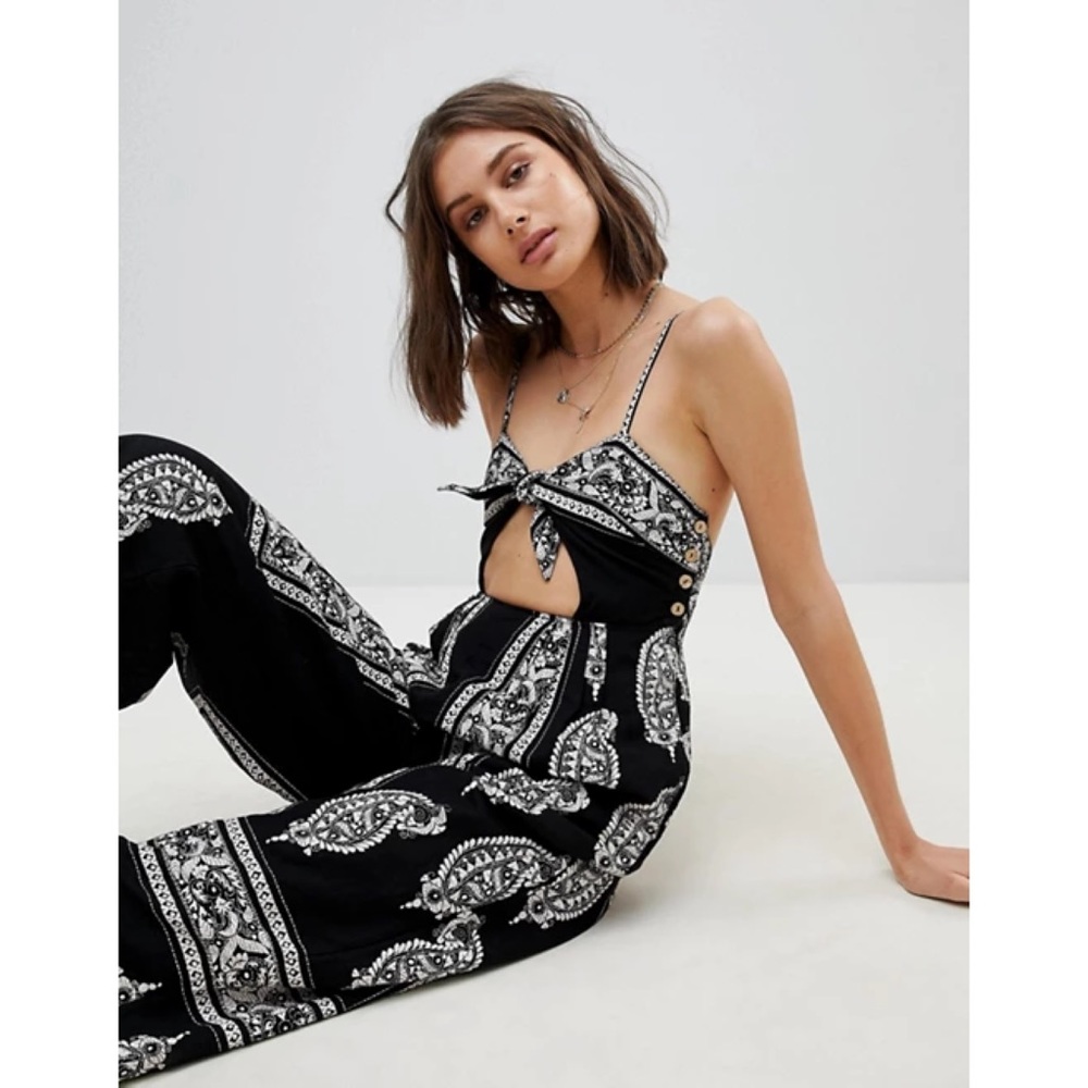 Free People : Feel The Sun linen jumpsuit